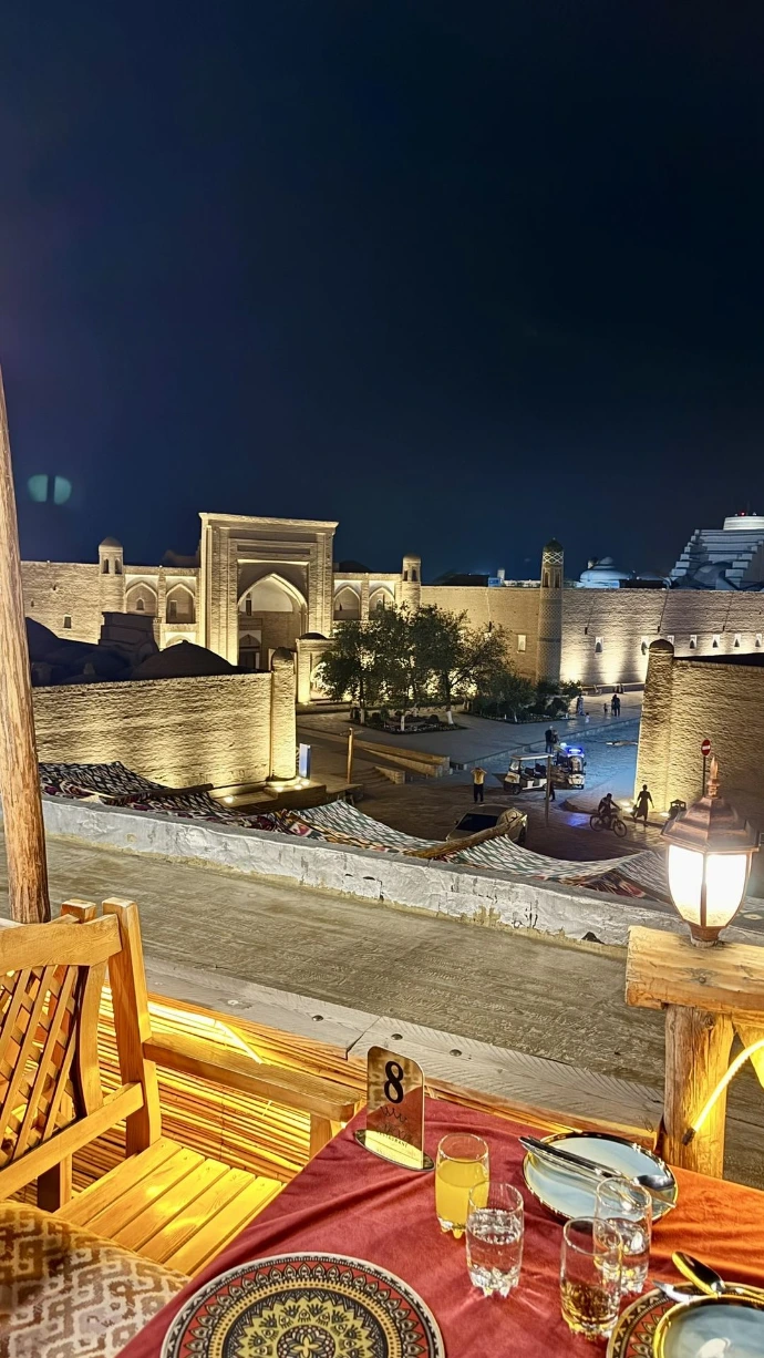 khiva by night